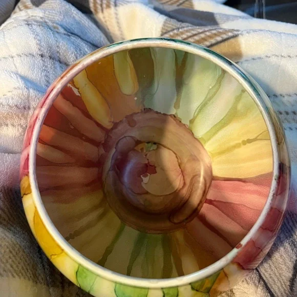 Colorful Vidi Italian made Glass Art Vase - Picture 7 of 9